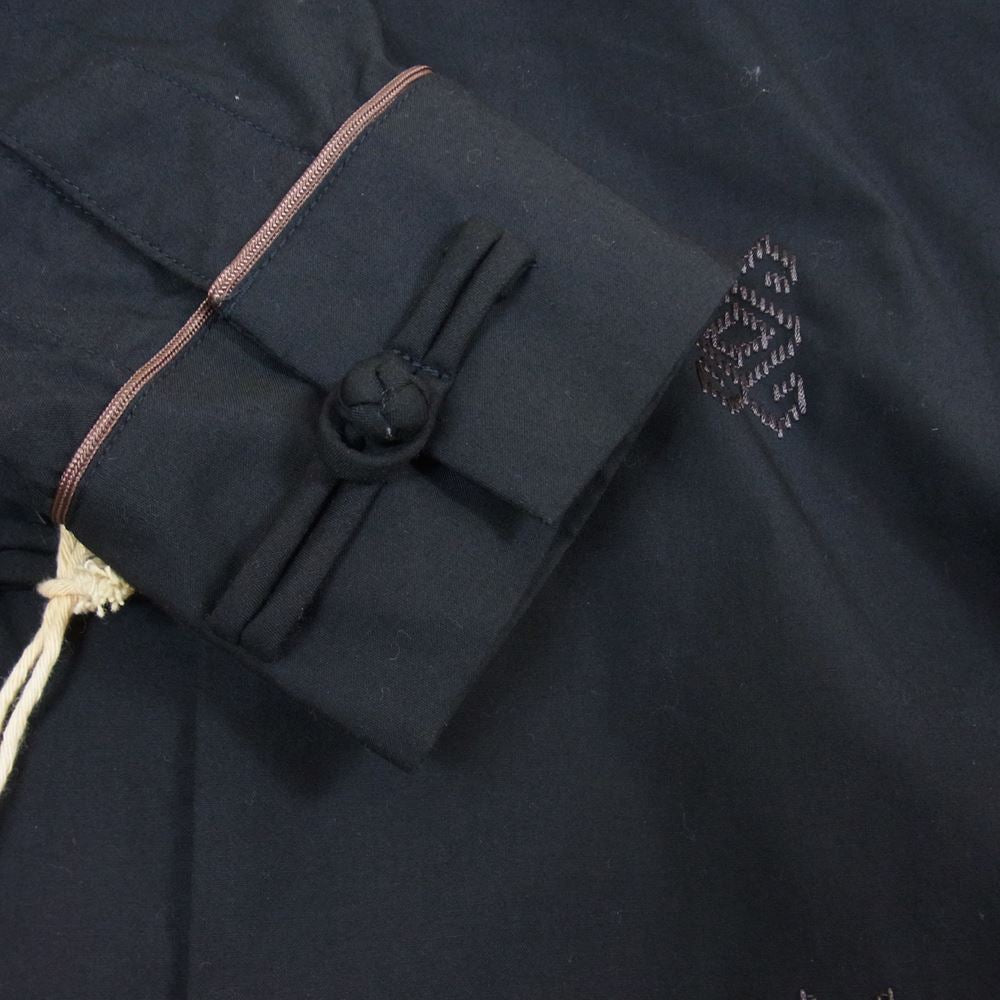 TENDERLOIN テンダーロイン T-F.C SHT 刺繍 チャイナ シャツ ブラック系 S【美品】【中古】