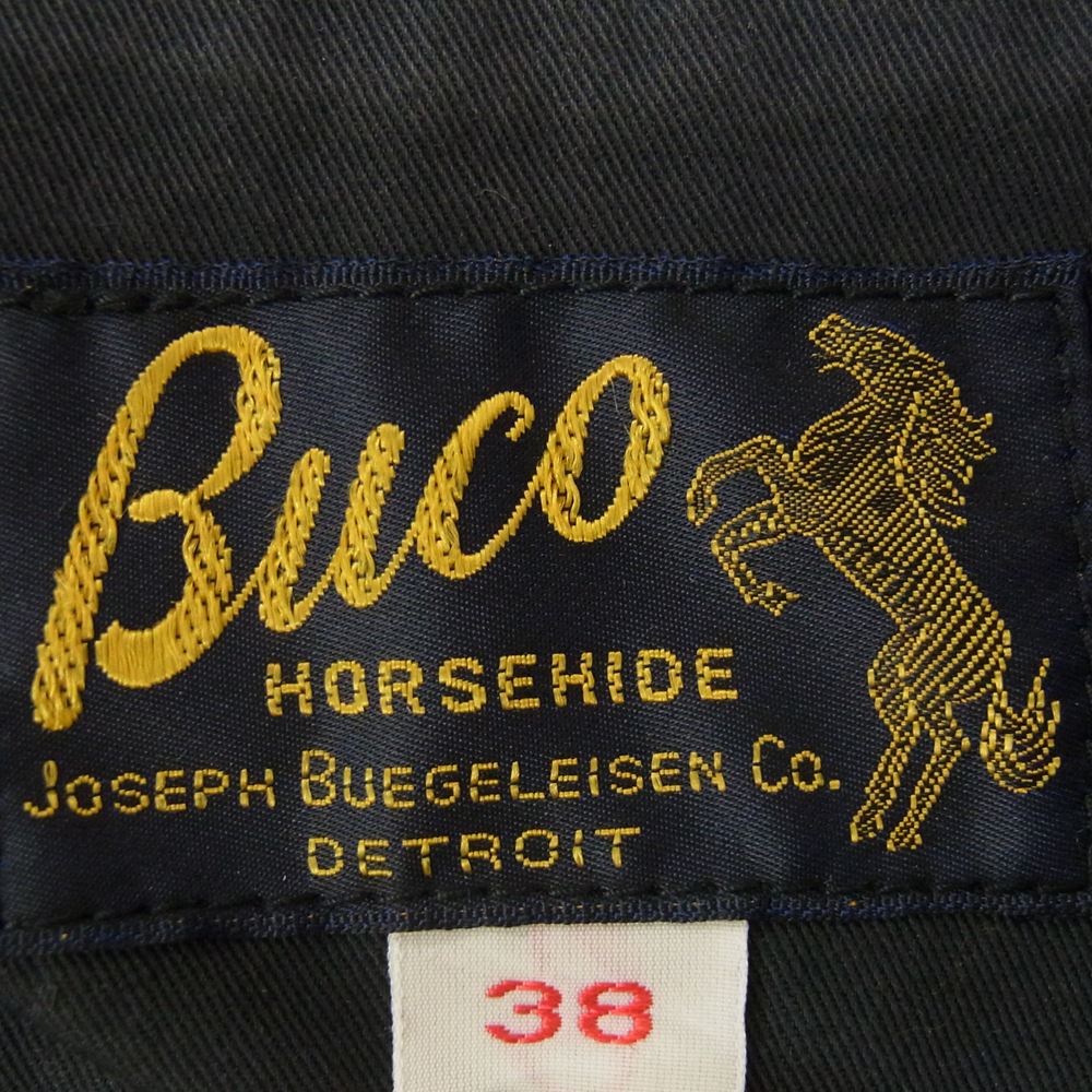 The REAL McCOY'S ザリアルマッコイズ BUCO ブコ ホースハイド レザー ベスト ブラック系 38【中古】