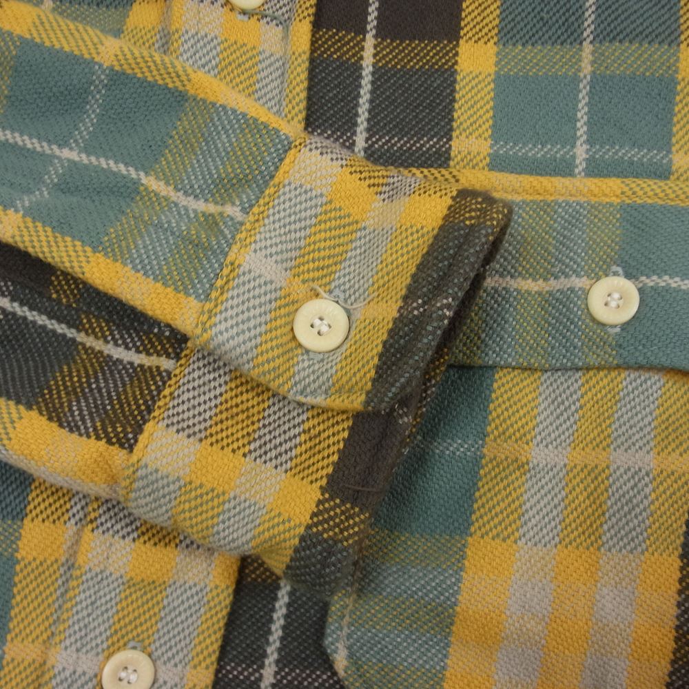 WAREHOUSE ウエアハウス 21AW チェック ネルシャツ 長袖 シャツ イエロー系 XL【中古】