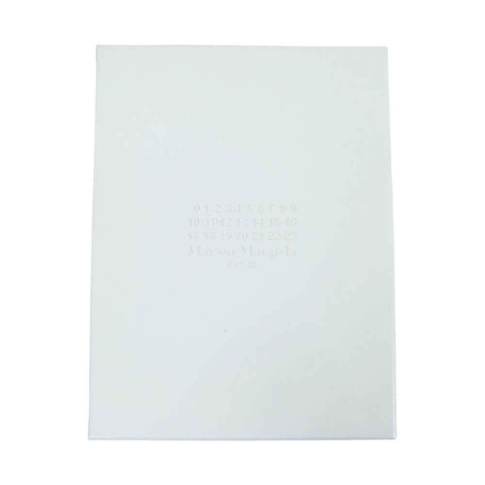 MAISON MARGIELA メゾンマルジェラ S35UI0436 グレインレザー 二つ折り 財布 ブラック系【美品】【中古】