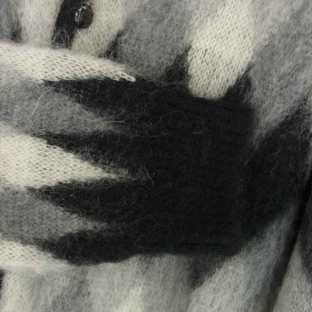 Needles ニードルス 20AW HM377 MOHAIR CARDIGAN アーガイル モヘア カーディガン ニット セーター ブラック系 グレー系 L【美品】【中古】