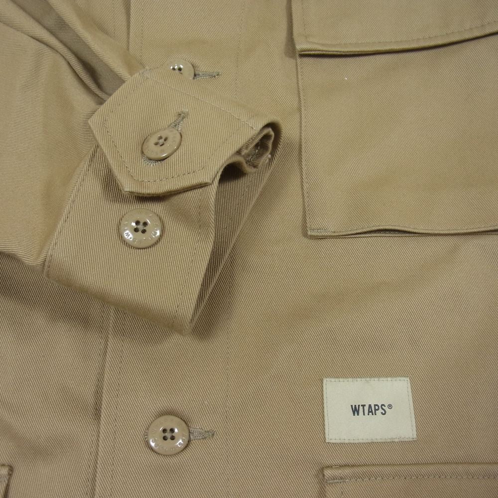 WTAPS ダブルタップス 212WDT-SHM02 JUNGLE BRAIN EMBROIDERED JACKET ジャケット ベージュ系 2【中古】