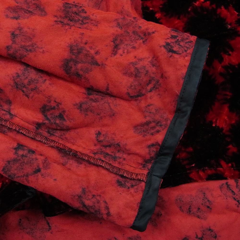 tricot COMME des GARCONS トリココムデギャルソン AD2004 TN-B018 レーヨンキュプラ ベロア 変形 カーディガン ボレロ レッド系 M【中古】