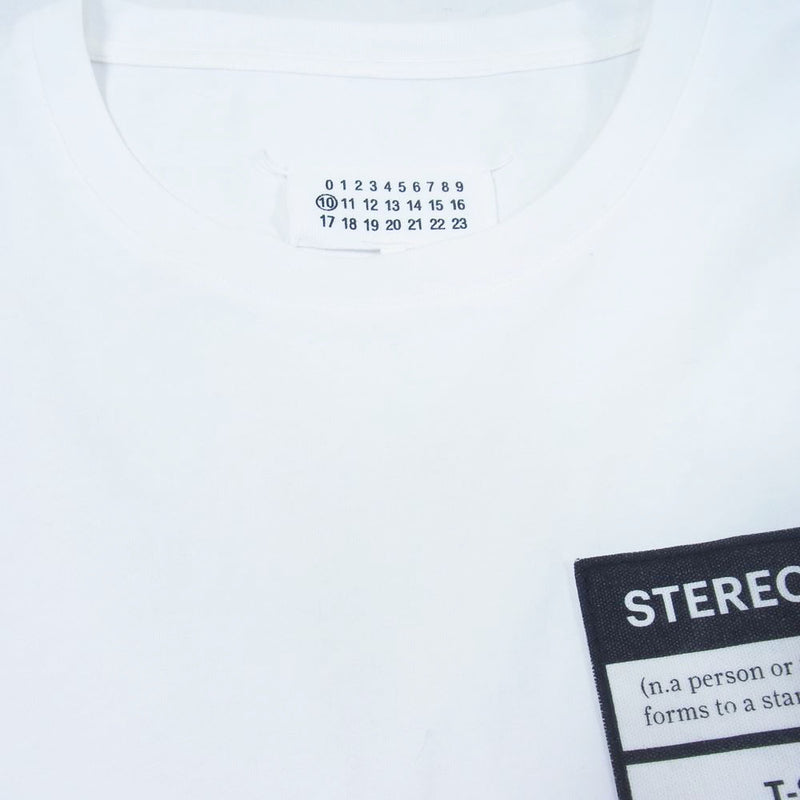 白50新品 メゾン マルジェラ メンズ ステレオタイプ Tシャツ ホワイト