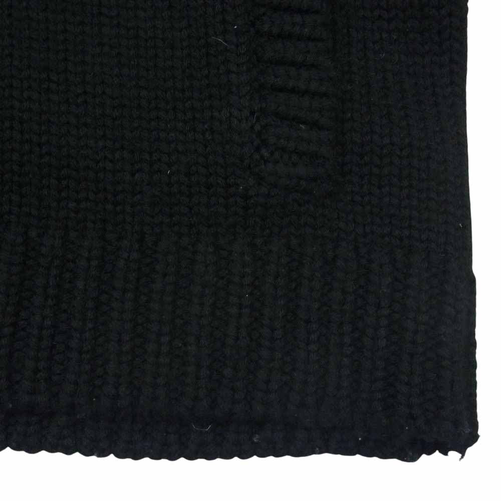 EVISU エヴィス カウチン ニット パーカー ウール 中国製 ブラック系 40【中古】