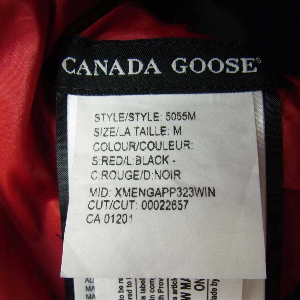 CANADA GOOSE カナダグース 5055M 国内正規品 サザビーリーグ LODGE HOODY ロッジフーディ ダウン ジャケット レッド系 M【中古】