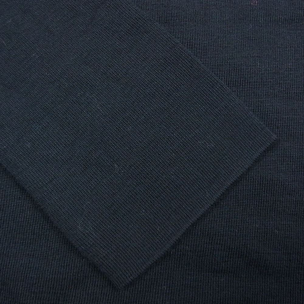 Aquascutum アクアスキュータム ミラノリブ タートルネック ニット ブラック系 11【極上美品】【中古】
