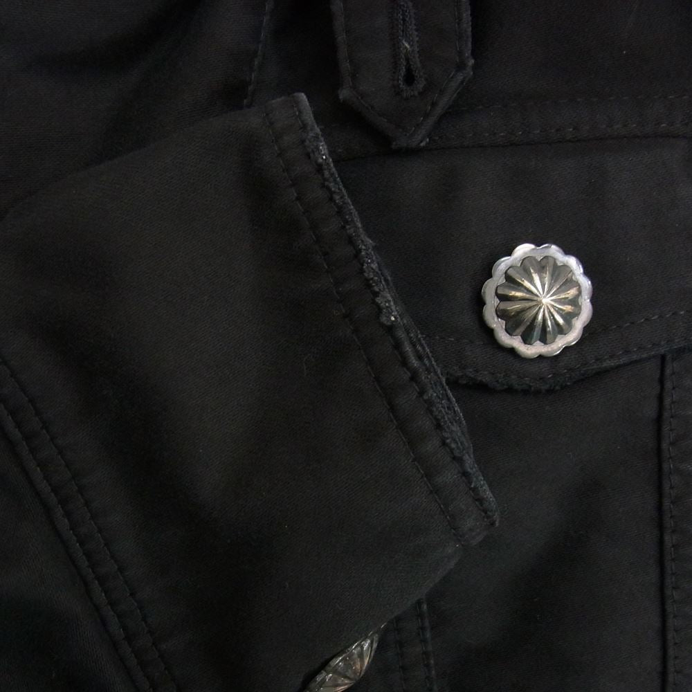 AYUITE アユイテ AU12A-FB31 コンチョスナップ 内ボア ランチジャケット ブラック系 3【中古】