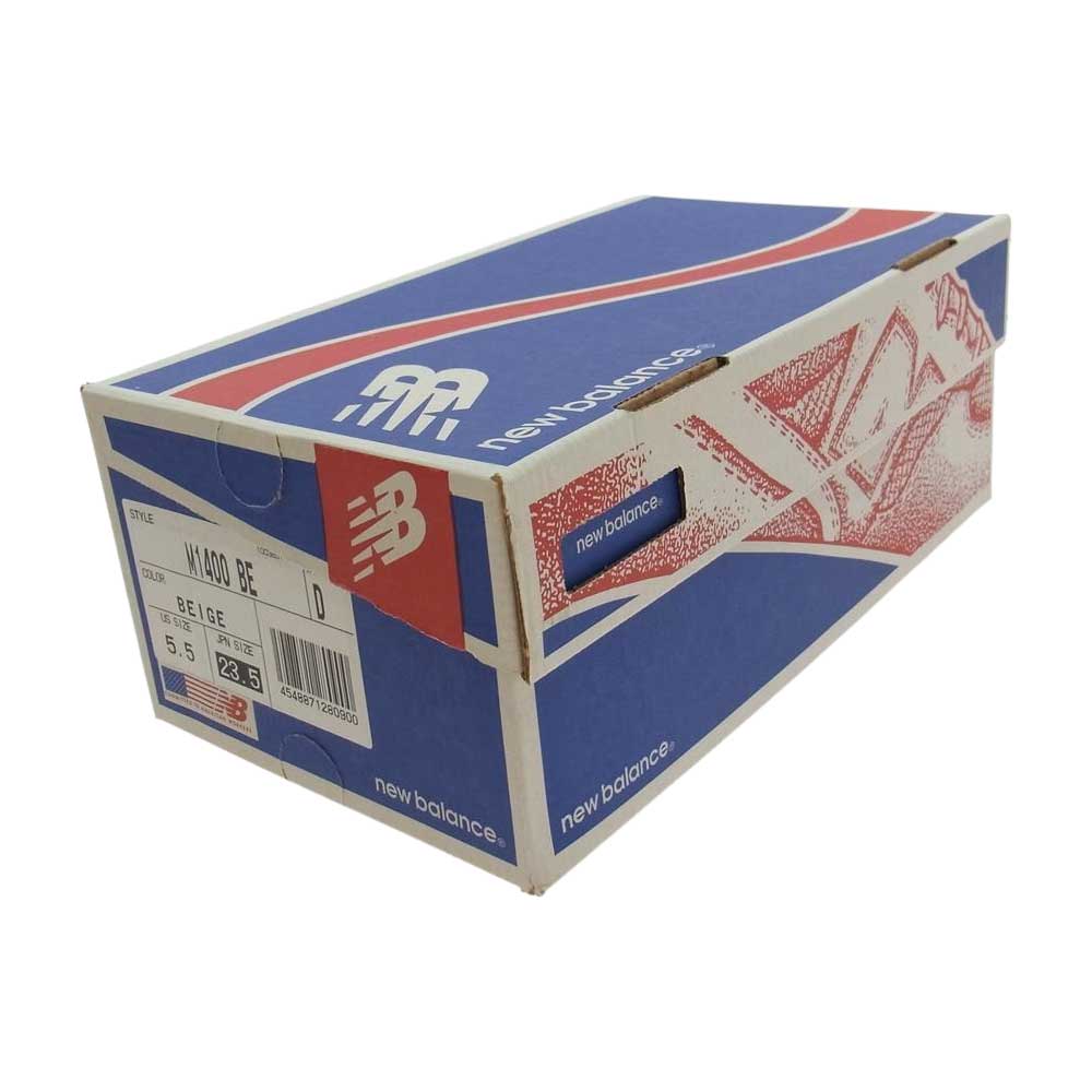 NEW BALANCE ニューバランス M1400 BE USA製 スエード ローカット スニーカー ベージュ系 23.5cm【中古】