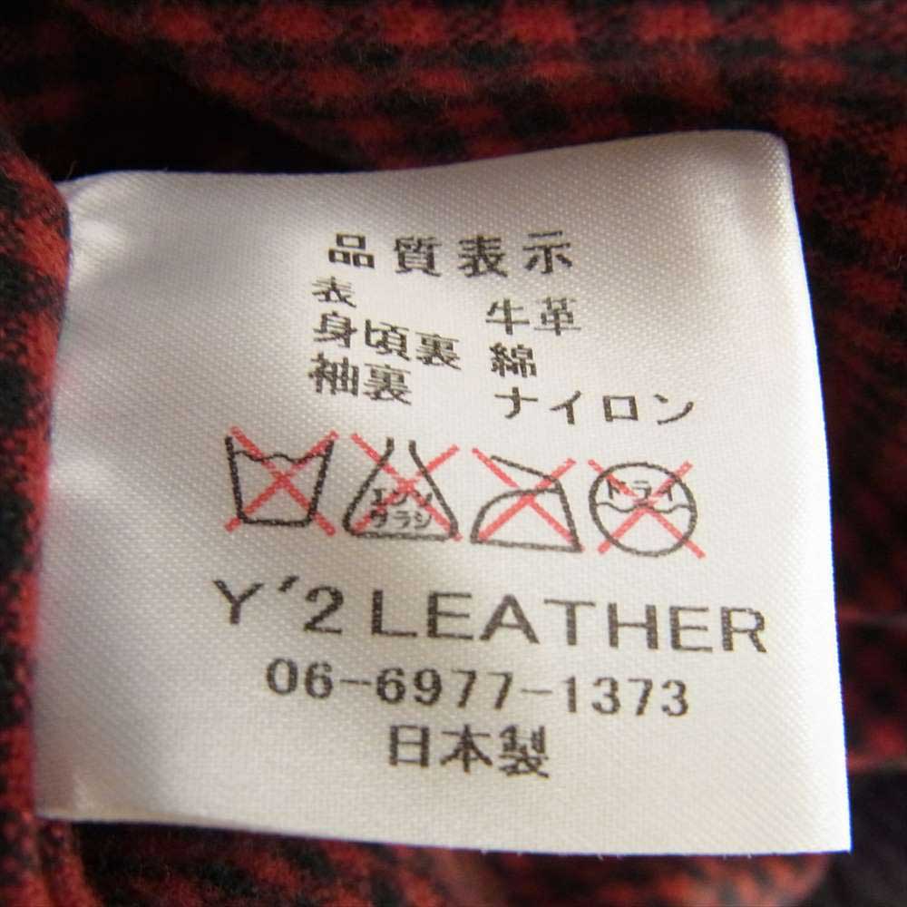 ワイツーレザー SINGLE RIDERS カウハイド シングル ライダース ジャケット ブラック系 38【中古】