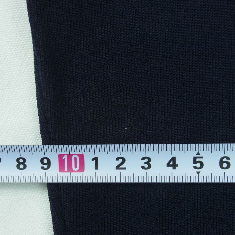 LEONARD レオナール FASHION ファッション フラワー シルク混 ウール ニット セーター ダークネイビー系 ピンク系 M【中古】