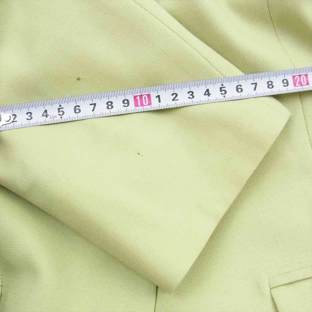 LEONARD レオナール FASHION ファッション ウール 1B ジャケット 総柄カットソー パンツ スカート 2WAY セットアップ ライトグリーン系 42【中古】