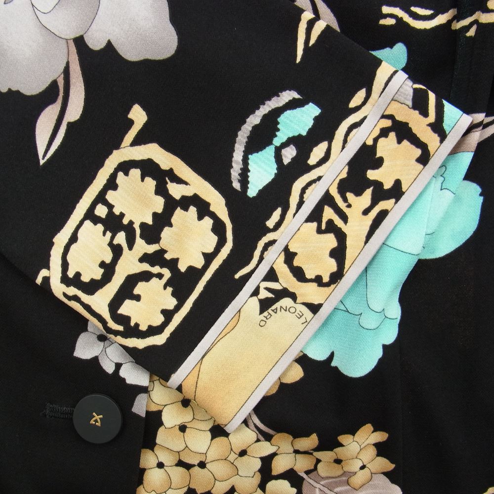 LEONARD レオナール FASHION ファッション フラワー プリント 総柄 ジャケット スカート セットアップ スカートスーツ マルチカラー系【中古】