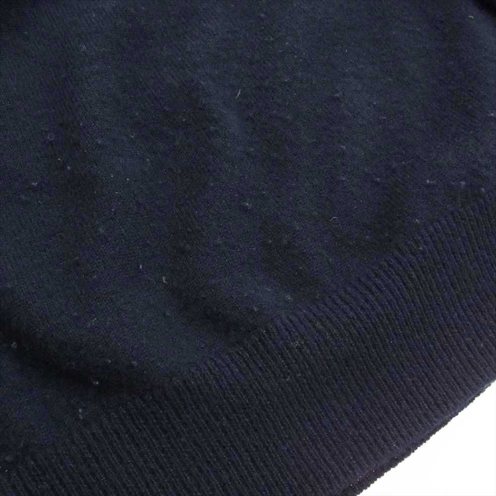 COMOLI コモリ 21SS J03-06002 カシミア ボトルネック ニット セーター ネイビー系 2【中古】
