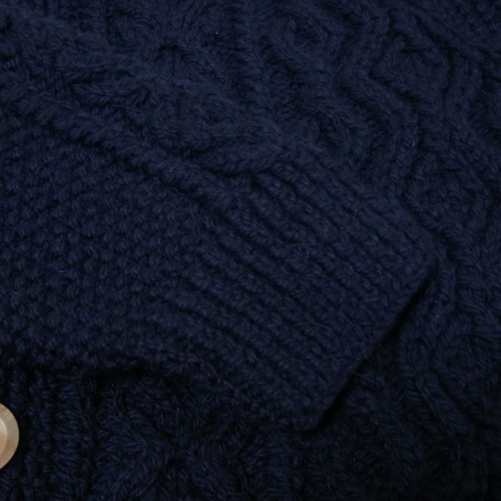 INVERALLAN インバーアラン 緑タグ 英国製 3a Lumber Cardigan ランバー カーディガン ネイビー系 表示なし【中古】