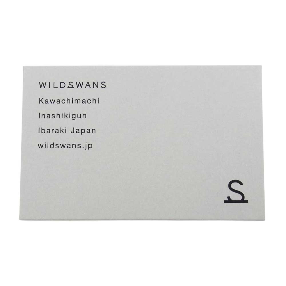 WILDSWANS ワイルドスワンズ CASA カーサ シェルコードバン インブライドル型押し加工 二つ折り 財布 ミニ ウォレット ブラック系【中古】