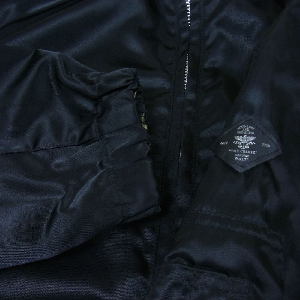 CRIMIE クライミー フーデット リバーシブル ジャケット ブラック系 カーキ系 XL【中古】