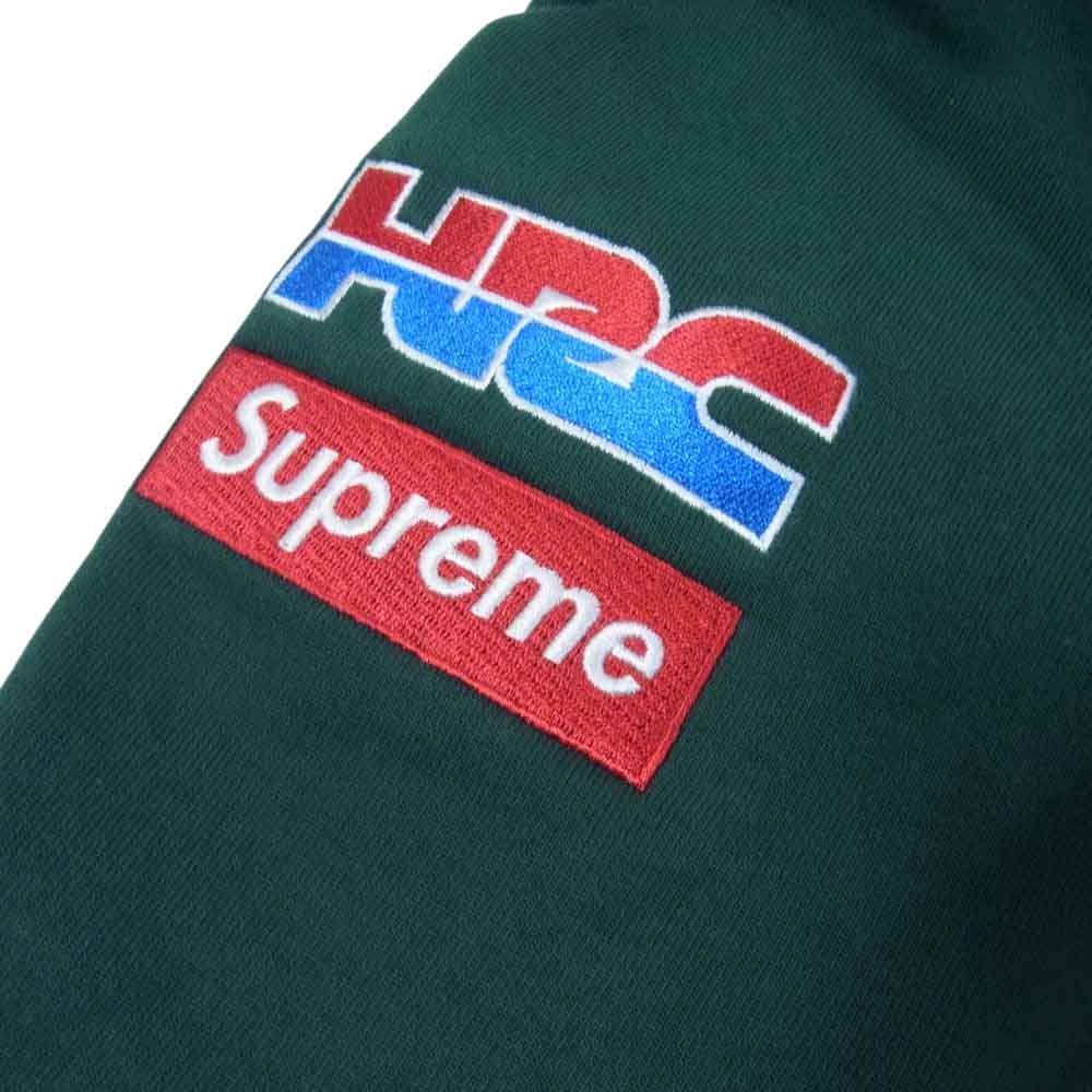 Supreme シュプリーム 19AW Honda Fox Racing Crewneck ホンダ フォックス スウェット モスグリーン系 S【中古】