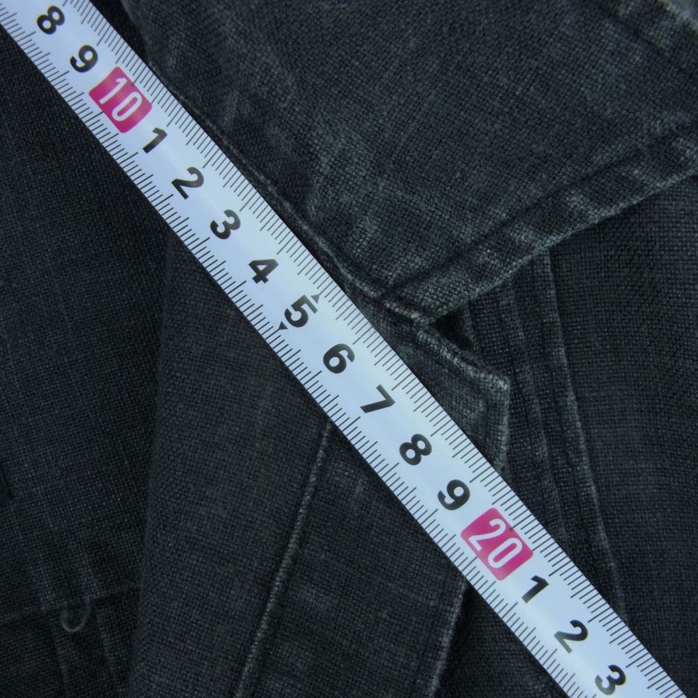 NEIGHBORHOOD ネイバーフッド DCNH-SH-01 半袖 シャツ リネン ブラック 日本製 ダークグレー系 S【中古】