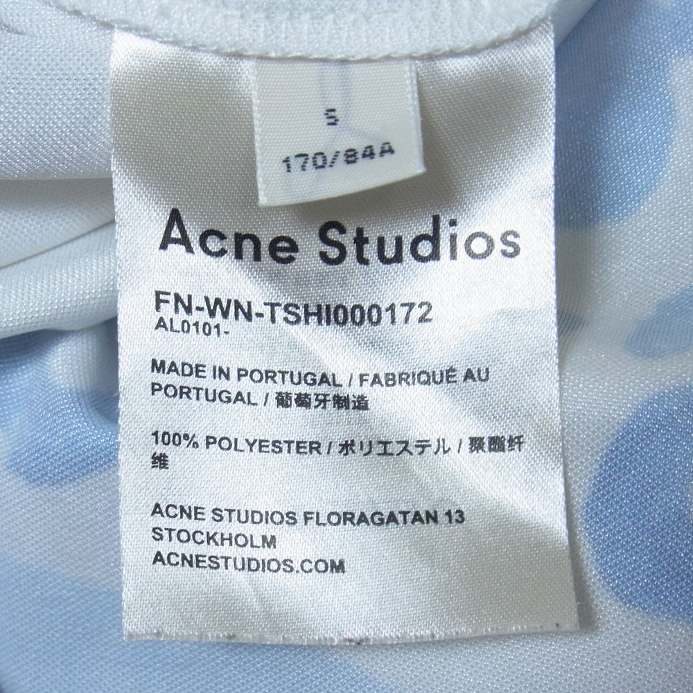 ACNE STUDIOS アクネストゥディオズ 19SS FN-WN-TSHI000172 ベアー セラミックプリント 半袖 カットソー オフホワイト系 S【中古】
