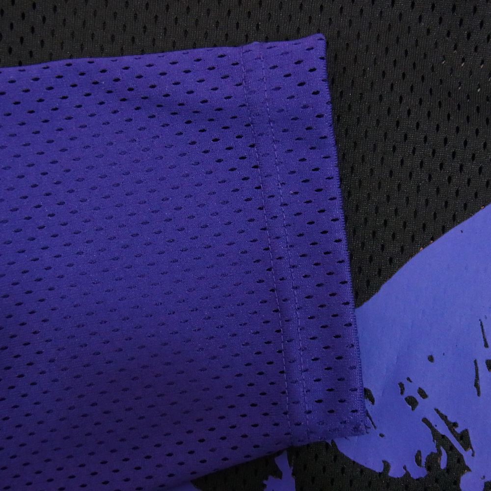 Supreme シュプリーム 16SS Black Sabbath Hockey Jersey ブラックサバス ホッケー ジャージ メッシュ カットソー ブラック系 パープル系 M【中古】