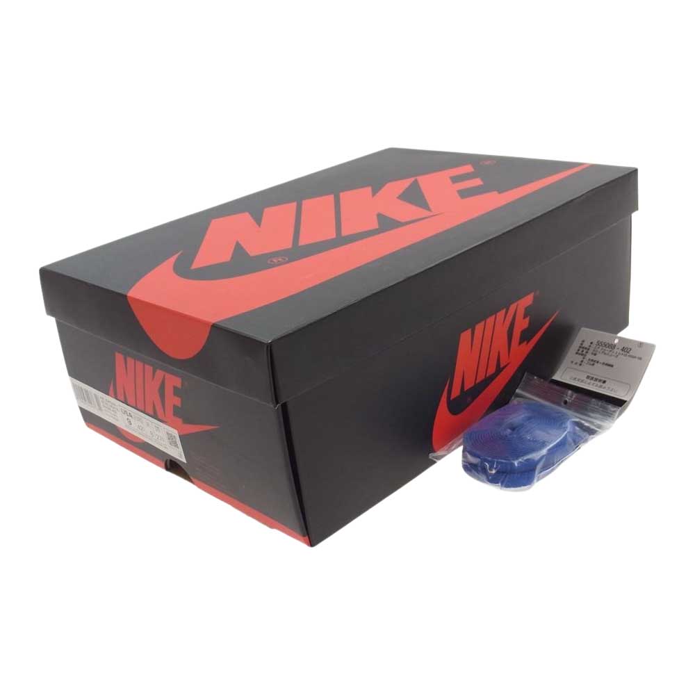 NIKE ナイキ 555088-402 AIR JORDAN 1 RETRO HIGH OG HYPER ROYAL エア ジョーダン 1 ハイパーロイヤル レトロ ハイ WHITE LIGHT SMOKE GREY インディゴブルー系 グレー系 27cm【中古】