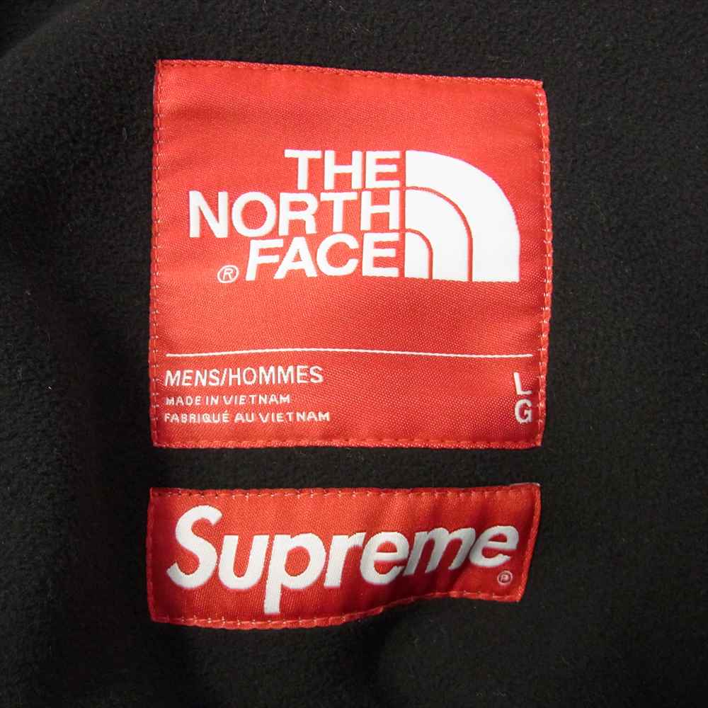 Supreme シュプリーム 20AW ノースフェイス S Logo Hooded Fleece Jacket  ブラック系 ホワイト系 L【中古】