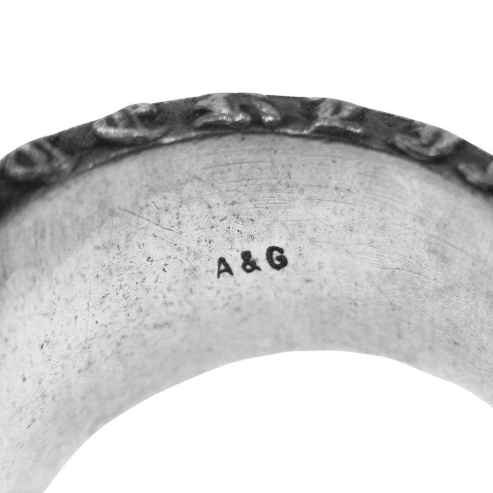 A&G エーアンドジー ダガー クロス リング シルバー系 17号【中古】