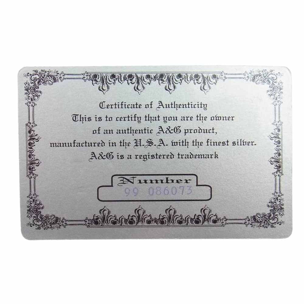 A&G エーアンドジー 1クリップ ロングシリンダー ローラー 9リンク クロス フック ウォレットチェーン シルバー系【中古】