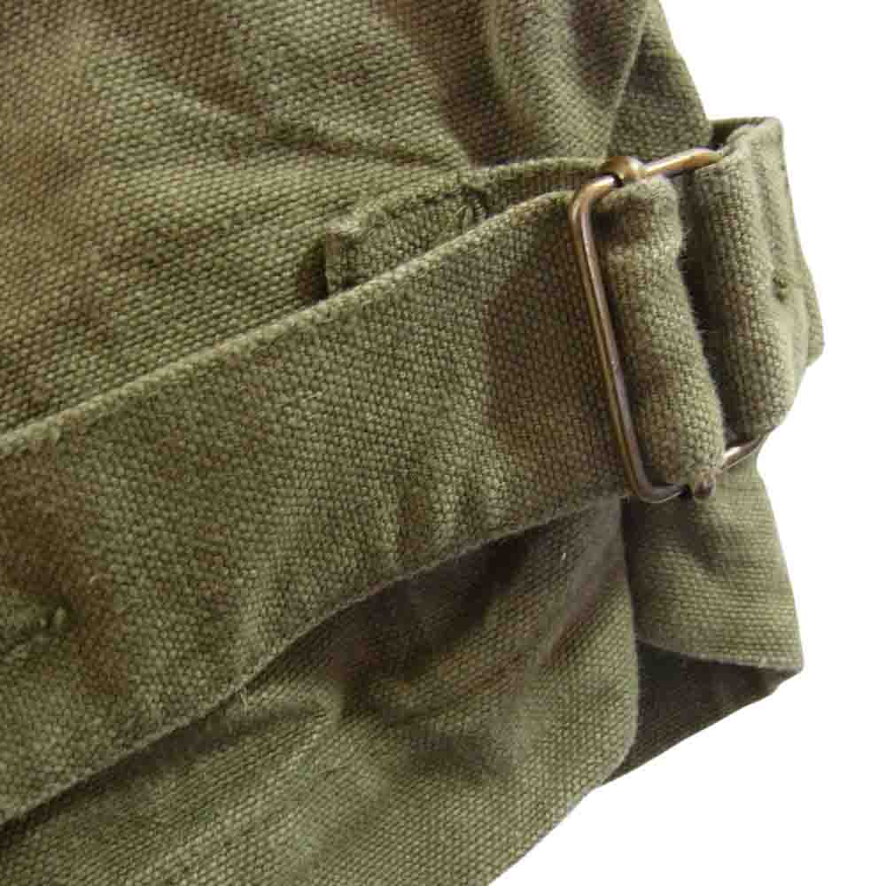 フランス軍 ヴィンテージ 40s モーターサイクル オーバー パンツ カーキ系 サイズ表記無【中古】