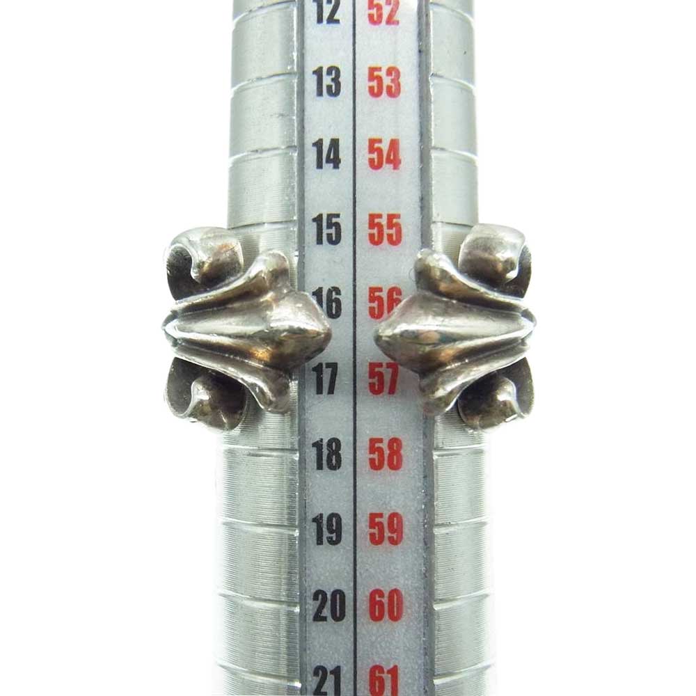 CHROME HEARTS クロムハーツ(原本無) ダブル フローラル クロス リング シルバー系 17号【中古】