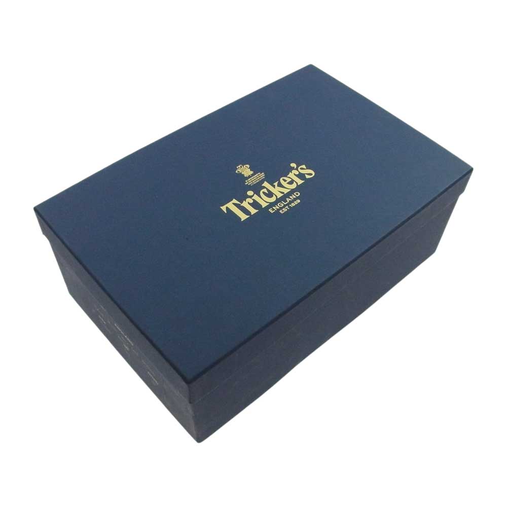 Tricker's トリッカーズ M2508 MALTON モールトン ウィングチップ ダイナイトソール 7アイレット カントリー ブローグ ブーツ ブラック系 9.5【極上美品】【中古】