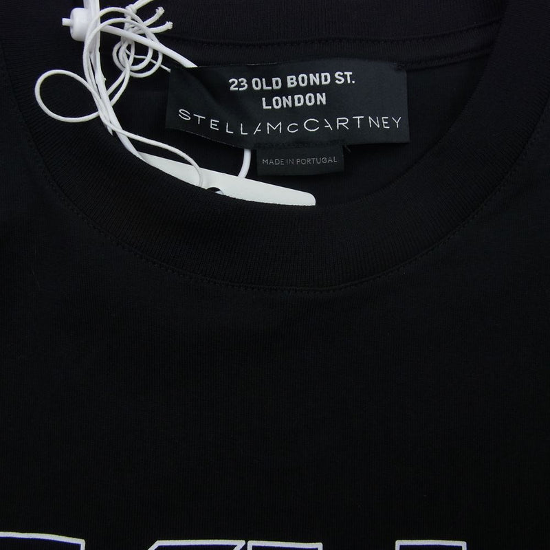 Stella McCartney ステラマッカートニー デジタル 記号 ロゴ プリント 半袖 Tシャツ ブラック ブラック系 S【美品】【中古】