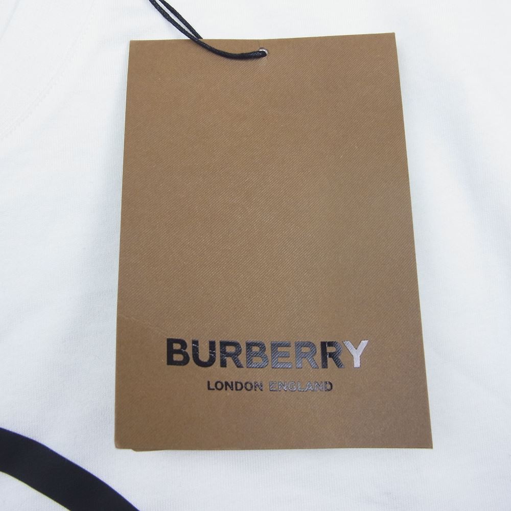 BURBERRY バーバリー 8030917 GLOBE STAR プリント クルーネック 半袖 Tシャツ ホワイト ホワイト系 M【美品】【中古】