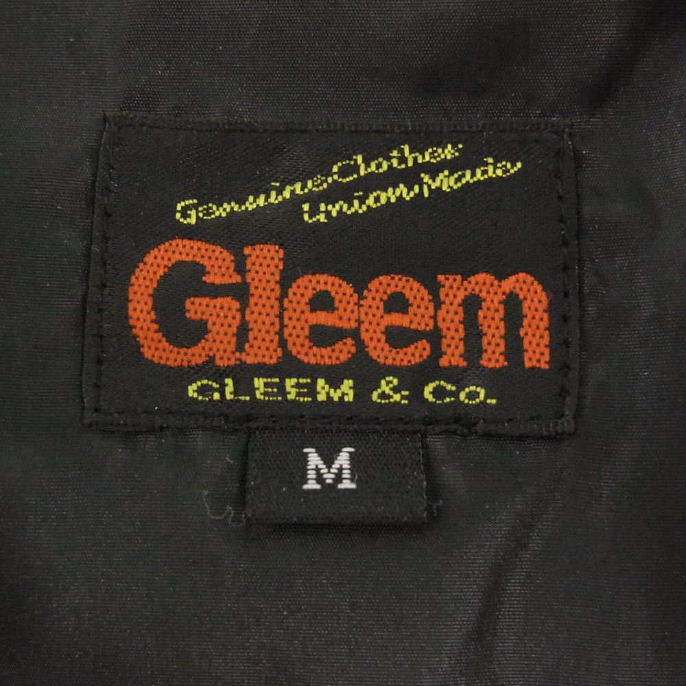 グリーム SHEEP LEATHER DOWN VEST オールレザー ダウン ベスト ブラック系 レッド系 M【中古】