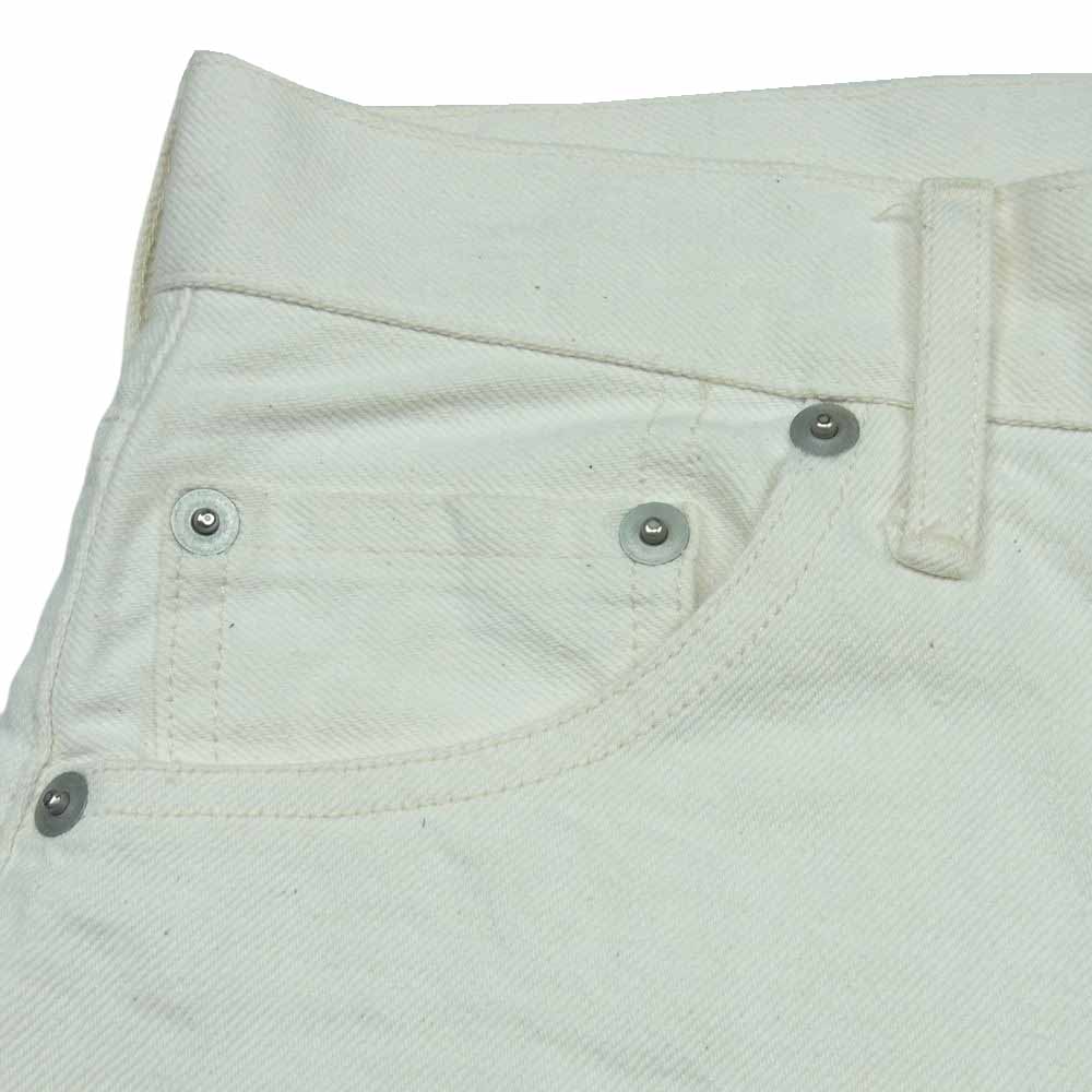 イレーヴ 168-0240515 ストレート パンツ デニム テーパード ジーンズ 日本製 オフホワイト系 1【中古】