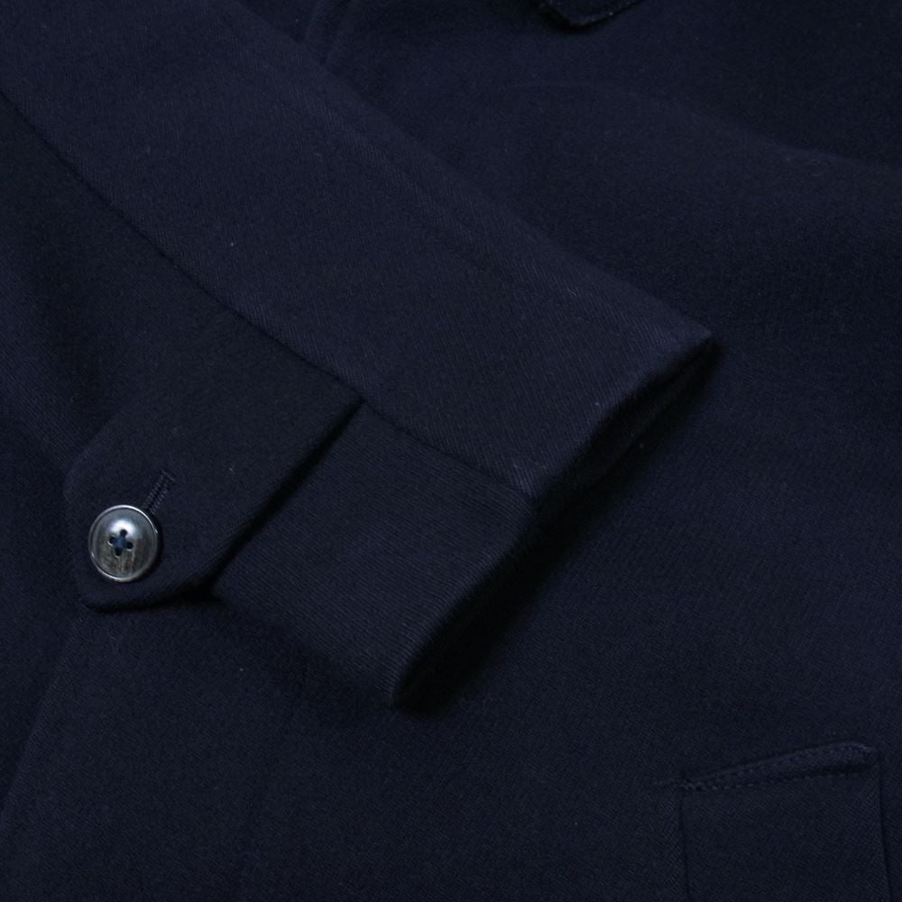 COMOLI コモリ 14F-04003 CAVALIER MELTON BALCOLLAR COAT ウール バルカラー ステンカラー コート ダークネイビー系 0 【中古】