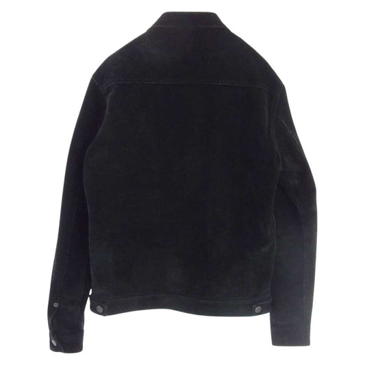 Ron Herman ロンハーマン 612040029-1071 国内正規品 2nd TYPE SUEDE JACKET セカンド スエード トラッカー ジャケット ブラック系 S【中古】