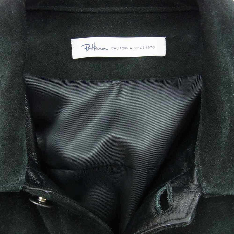 美品 Ron herman ロンハーマン スエード トラッカー ジャケット 黒日本流通自主管理協会加盟店