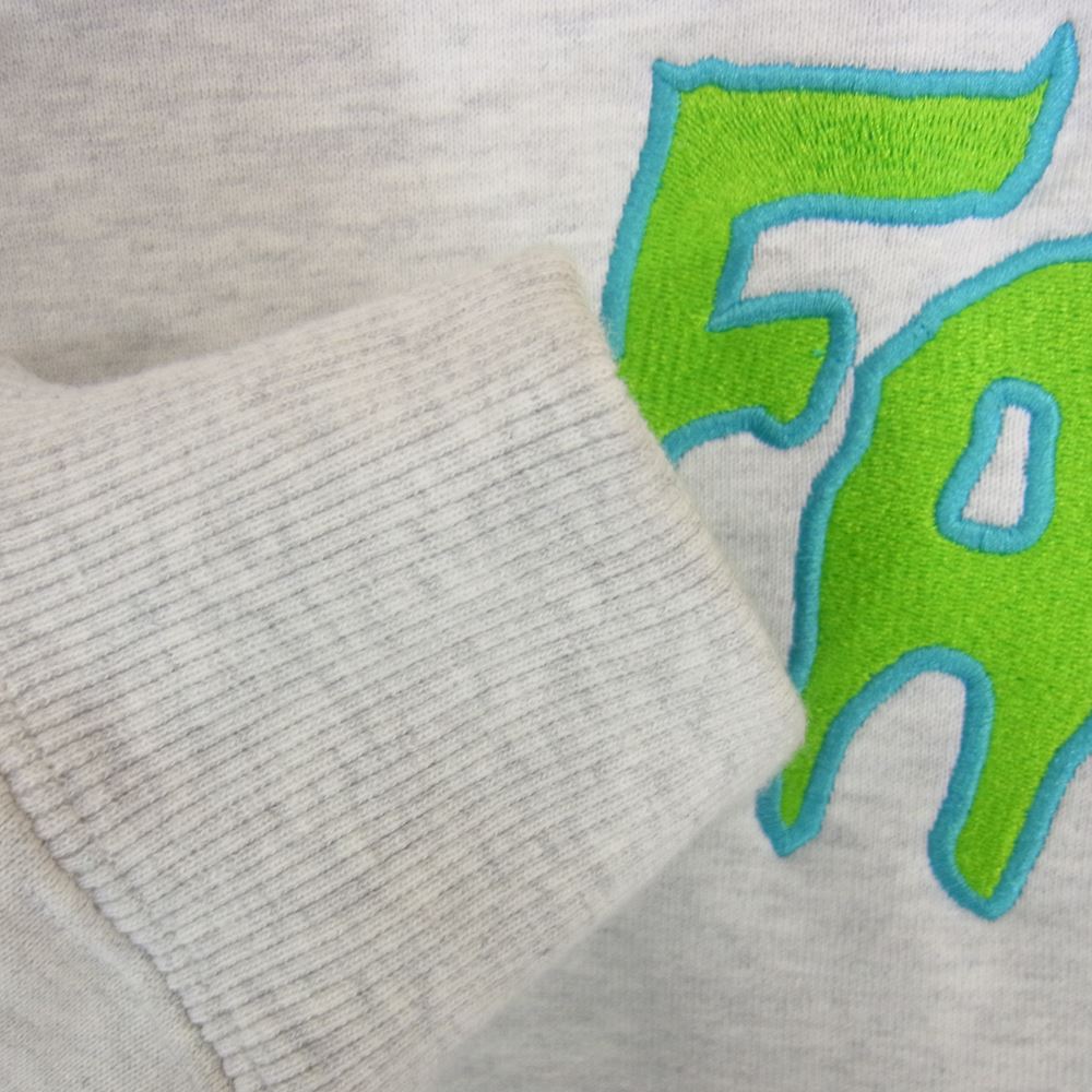 ファッキングオーサム FA刺繍 スウェット パーカー グレー系 L【中古】