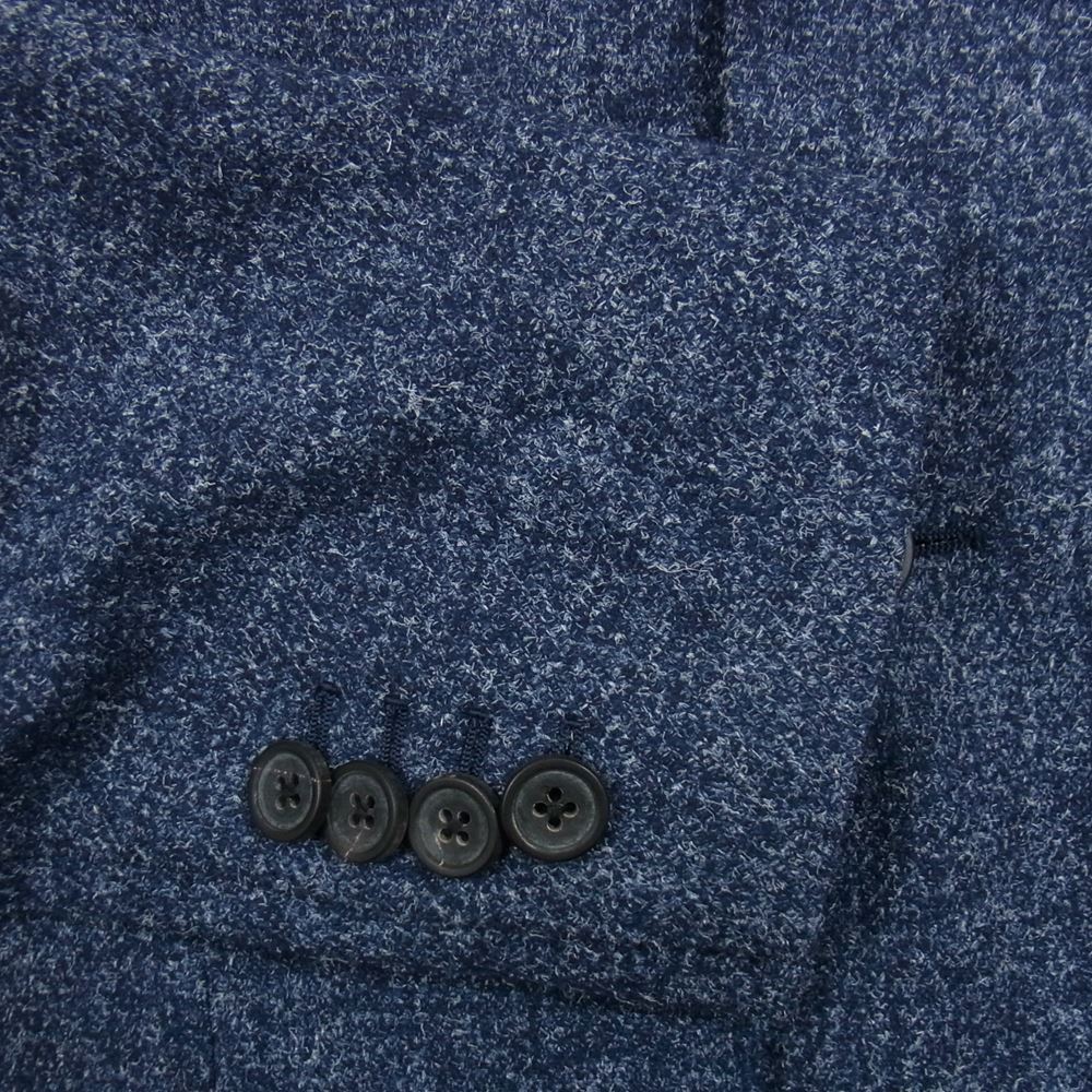 LARDINI ラルディーニ イタリア製 ブートニエール付 ウール テーラード ジャケット ネイビー系 46【中古】