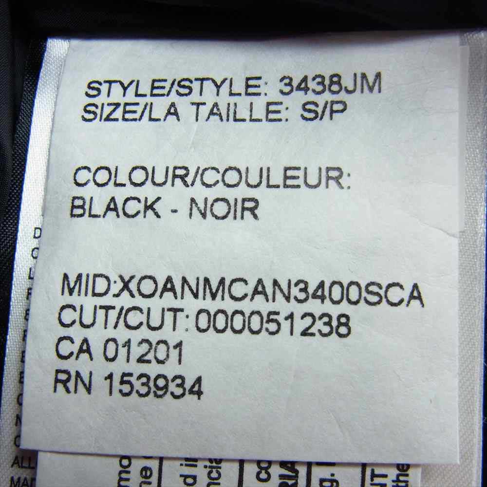 CANADA GOOSE カナダグース 3438JM 国内正規品 サザビーリーグ JASPER PARKA ジャスパー パーカ ダウン コート ブラック系 S【中古】