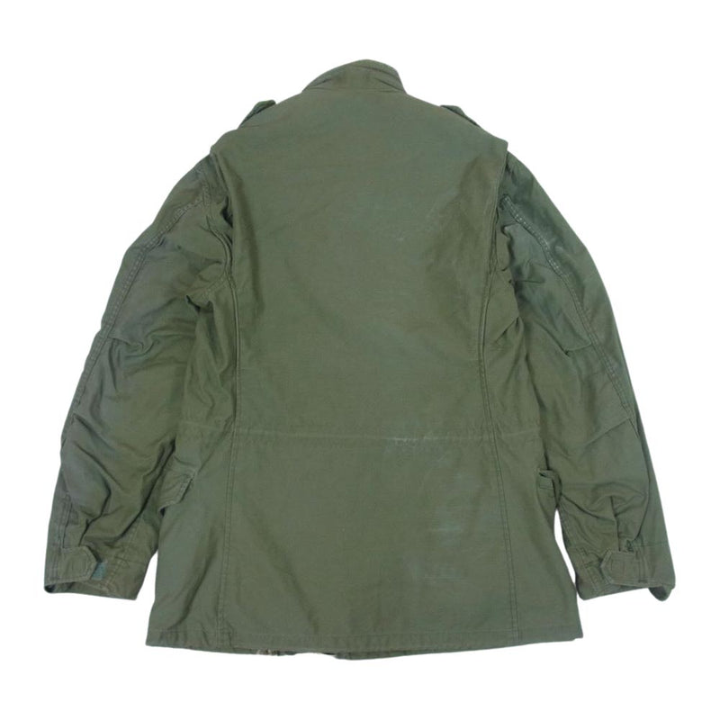 米軍 ヴィンテージ 80s M-65 COAT COLD WEATHER FIELD OG-107 ミリタリージャケット カーキ系 SMALL  REGULAR【中古】