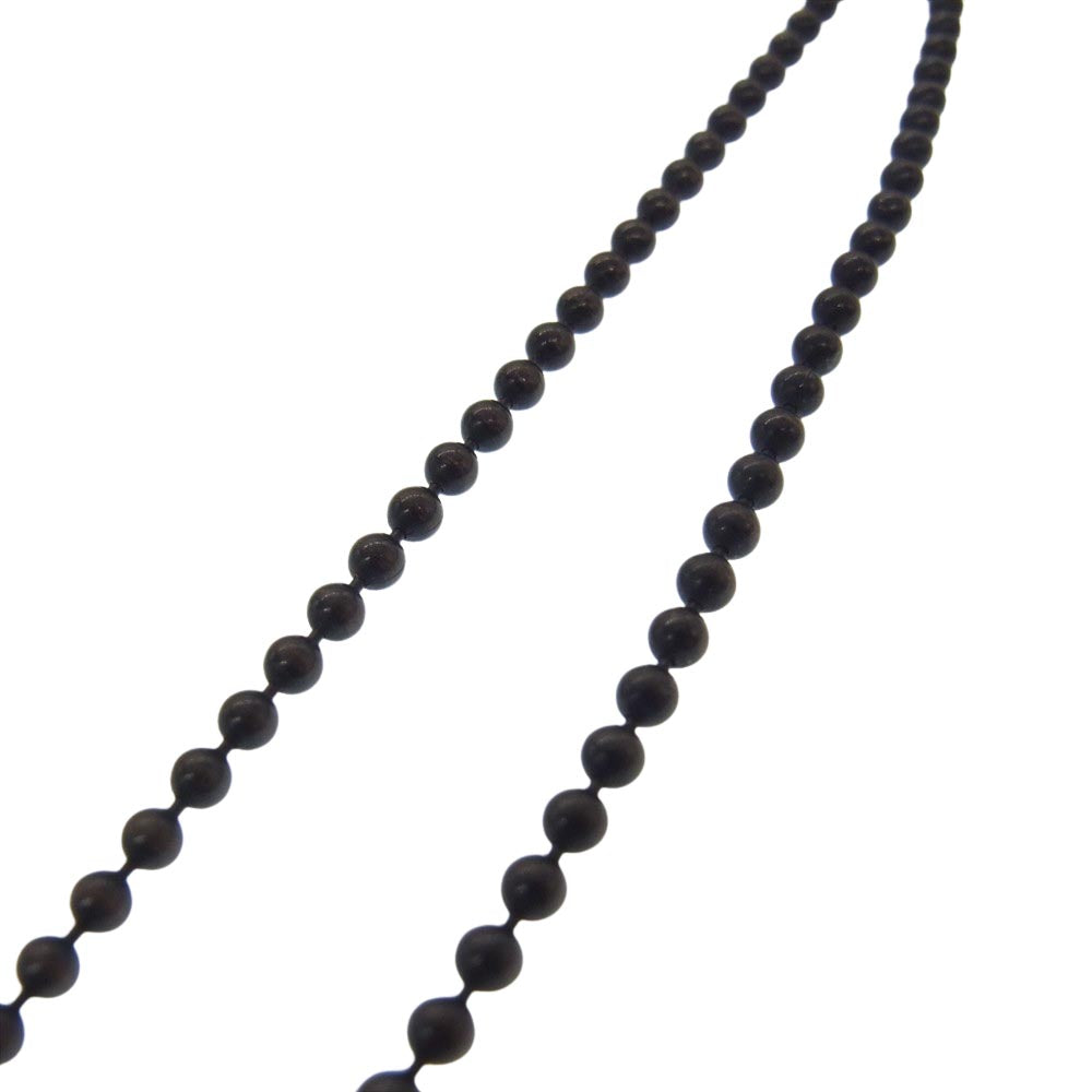 ネーム × Poda ポダ ドッグタグ ネックレス ブラック系【中古】