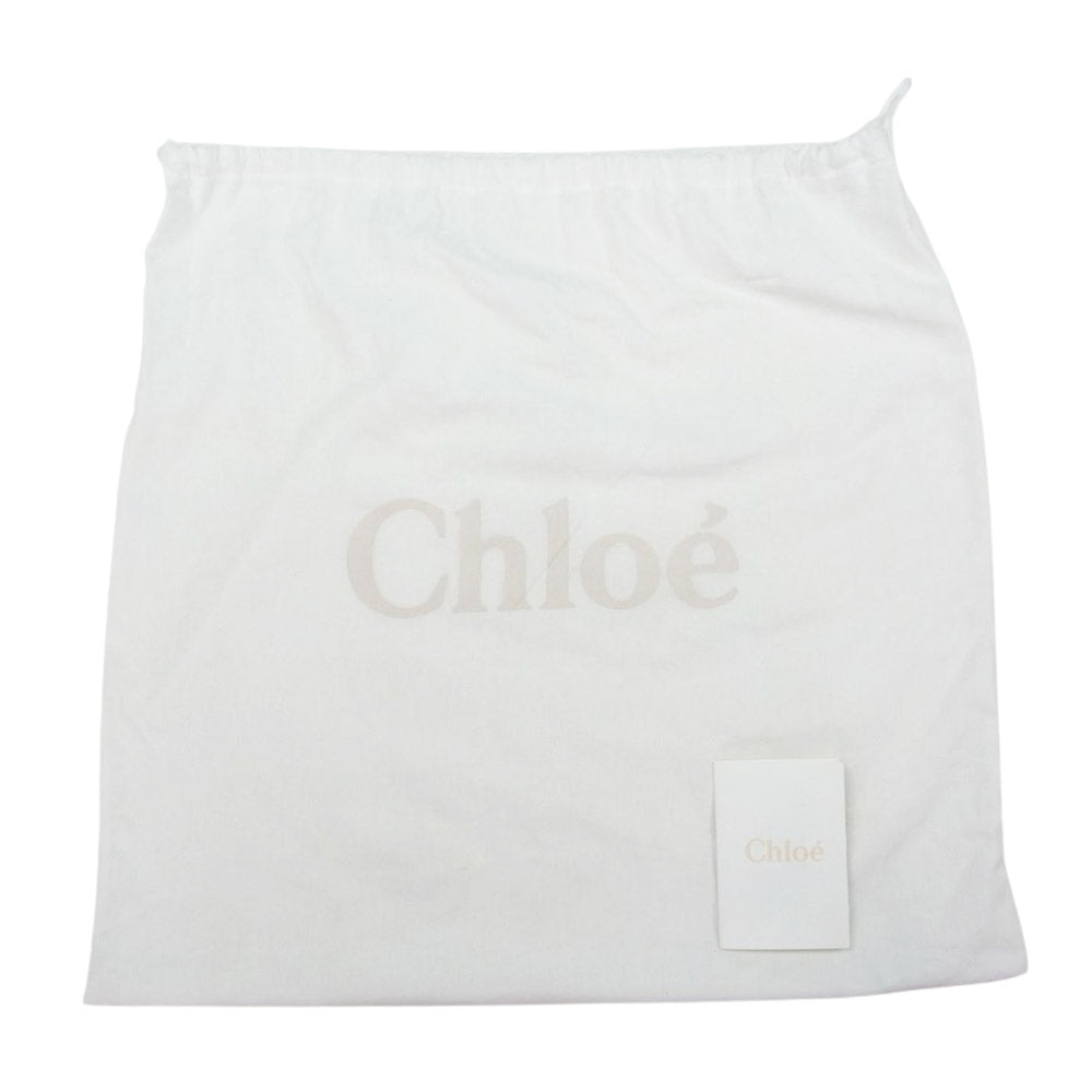 Chloe クロエ ミロ レザー トート バッグ オフホワイト系【中古】