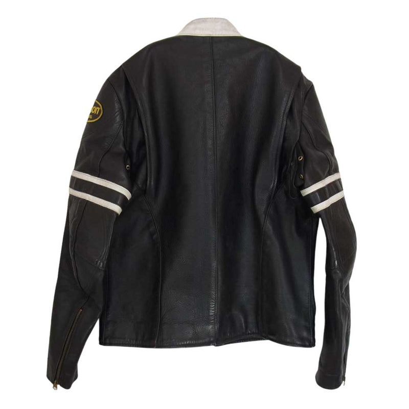 VANSON バンソン RJP シングル ライダース ブラック系 40【中古】