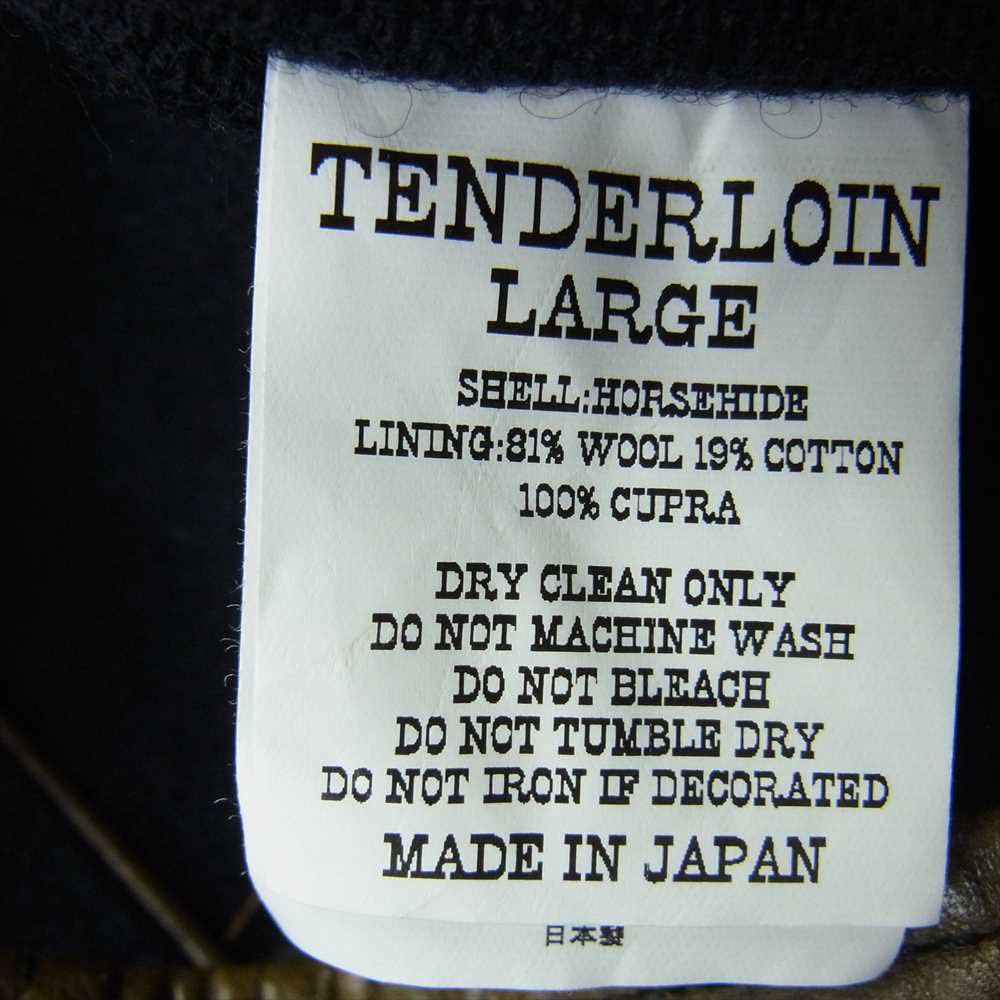 TENDERLOIN テンダーロイン T-HIDE HORSE HIDE ホースハイド レザー ジャケット ブラウン系 L【中古】