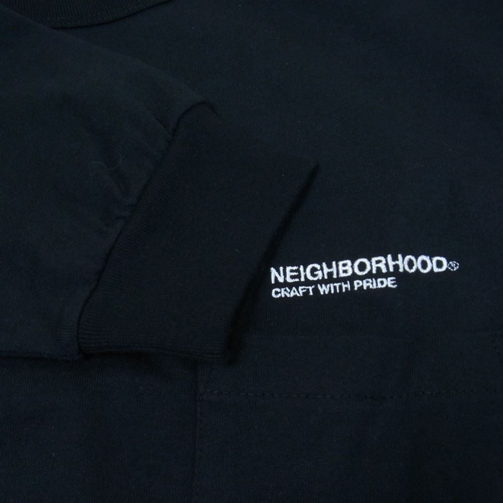 NEIGHBORHOOD ネイバーフッド 2221508N-CSM01S PENDLETON .CN LS .CO ペンドルトン クルー ネック ロゴ 長袖 Tシャツ ブラック系 XL【新古品】【未使用】【中古】