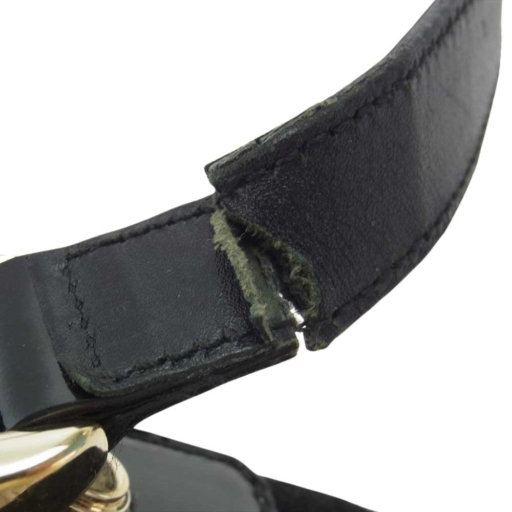 GUCCI グッチ 131326 GGジャガード アビーライン ショルダー バッグ ブラック系【中古】