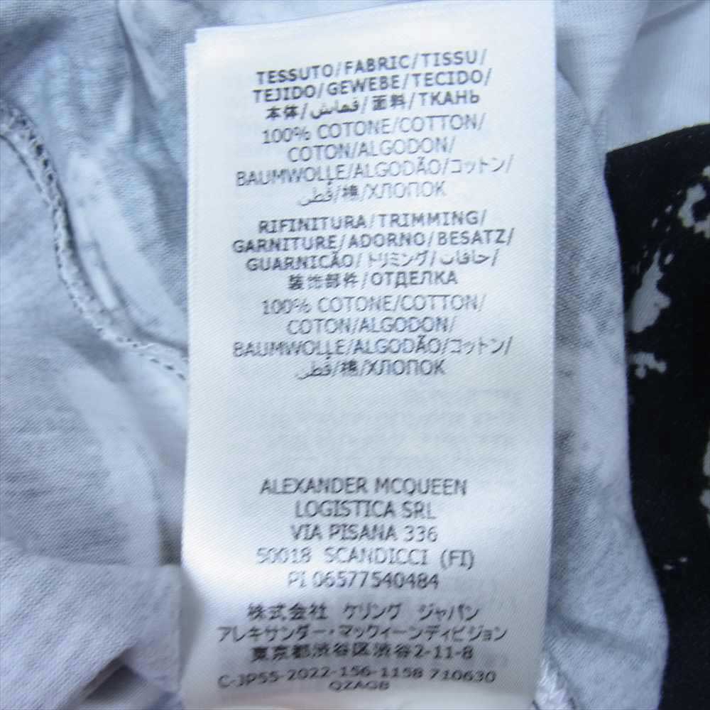 Alexander McQueen アレキサンダーマックイーン 50018 ケリングジャパンタグ GRAFFITI Sweatshirt グラフィティ ペイント ロゴ クルーネック Tシャツ ブラック系 36【中古】